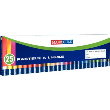 Boîte de 25 pastels à l'huile Majuscule