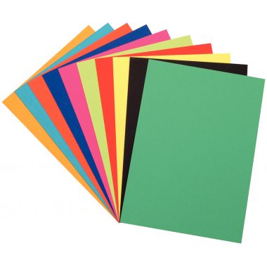 Paquet de 100 feuilles à dessin de couleurs 50X65cm 250g