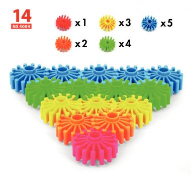 Boîte de 24 fiches d'activités pour le jeu de construction crémaillère 24656