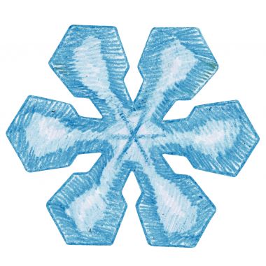 Lot de 12 pochoirs flocons de neige