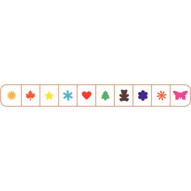 Valisette de 10 perforateurs déco grand modèle assortis dont 1 gratuit