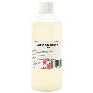 Flacon de 500 ml de vernis craqueleur