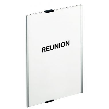 Plaque de porte INFO SIGN 297x210mm Argent Métallisé