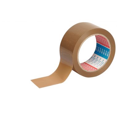 Tesa - Lot 6 rouleaux adhésif PVC havane 50 mm x 66 m - T57173