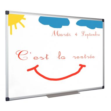 Tableau blanc tôle laquée 60x45cm