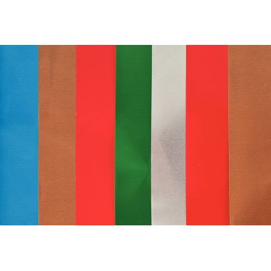 Pochette de 12 feuilles de métal à repousser en aluminium format 21 x 30 cm couleurs assorties