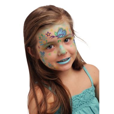 Palette de maquillage à l'eau GRIM'TOUT Princesse 9 couleurs assortis