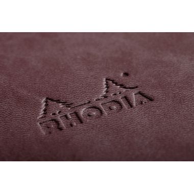 Carnet 160 pages RHODIARAMA format A5, ligné, couverture souple en simili cuir, chocolat