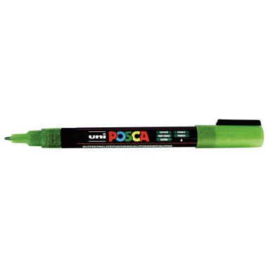 Posca - Pochette de 8 marqueurs Posca pointe fine pailletés - PC3ML/8AASS26