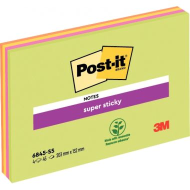 Paquet de 4 blocs Meeting Notes Super Sticky