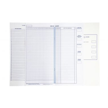 46816 - Registre d'appel journalier découpé à la marque Majuscule - FS 3632