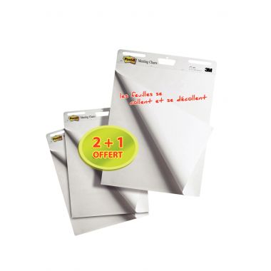 Pack de 3 blocs meeting chart dont 1 gratuit
