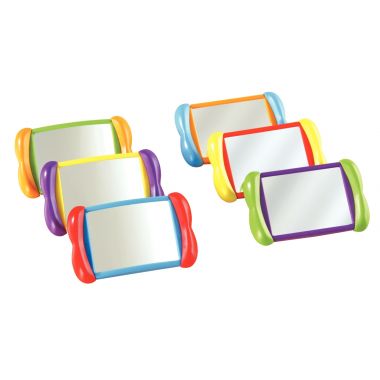 Boite de 6 miroirs recto/verso coloris assortis