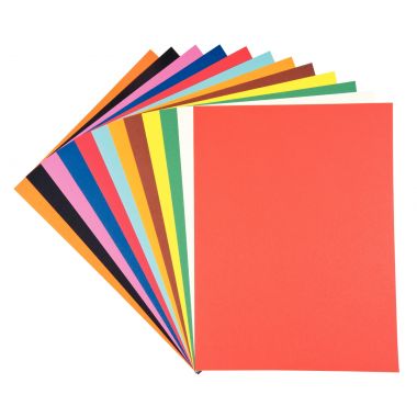 Pochette de 12 feuilles à dessin 160g 24x32cm couleurs vives