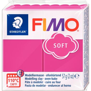 Sachet de 10 pains de 57 grammes de pâte à modeler Fimo Soft dont 1 Effect assorties