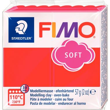 Sachet de 10 pains de 57 grammes de pâte à modeler Fimo Soft dont 1 Effect assorties