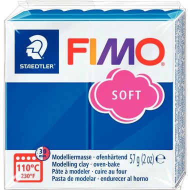 Sachet de 10 pains de 57 grammes de pâte à modeler Fimo Soft dont 1 Effect assorties