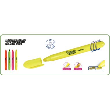 Surligneur gel jaune