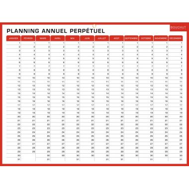 Planning rigide hebdomadaire et annuel 32x42cm