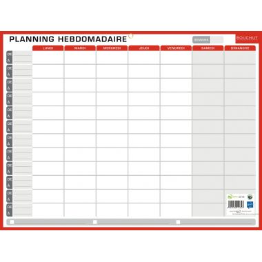 Planning rigide hebdomadaire et annuel 32x42cm