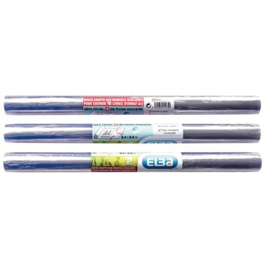 Rouleau en plastique incolore, qualité supérieure PVC format 40 cm x 5,5 m, épaisseur : 8/100ème