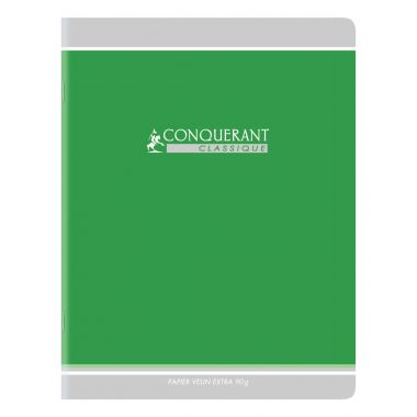 Cahier piqué 96 pages, A4, seyès, papier 90g, assortis