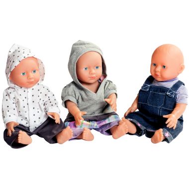 Lot de 3 tenues mixtes pour poupées 40/42 cm