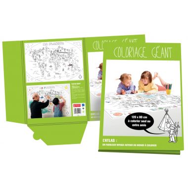Coloriage géant la planète