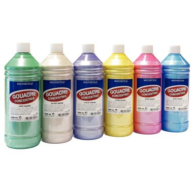 Flacon 1L de gouache concentrée MAJUSCULE, coloris  violet nacré
