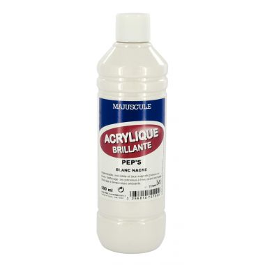 Coffret de 8 flacons 500 ml de peinture acrylique "ULTRA GLOSS", couleurs pep's