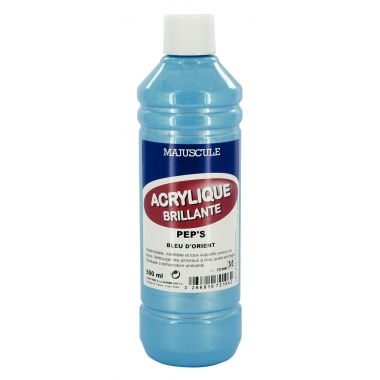 Coffret de 8 flacons 500 ml de peinture acrylique "ULTRA GLOSS", couleurs pep's