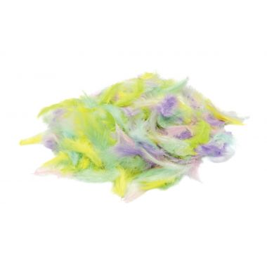 Sachet de 100 grammes de plume pastel assortis