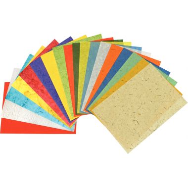 Sachet de 18 feuilles de papier naturel, format 23 x 33 cm