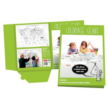 Coloriage géant la planète