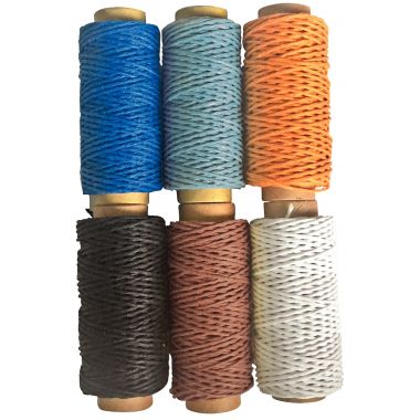 Lot de 6 bobines de chanvre nature