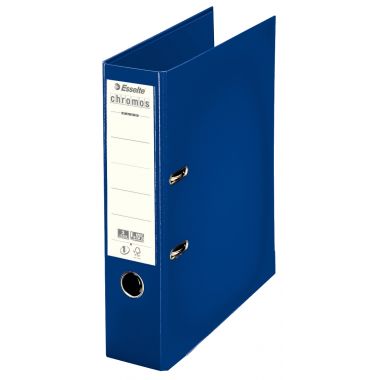 Esselte Classeur à levier CHROMOS+ pour format A4, dos 8 cm, bleu - 230103