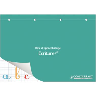 Bloc d'apprentissage pour l'écriture, double ligne 3 mm