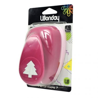 Perforateur déco fuchsia 50mm sapin