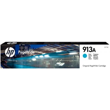 HP - Cartouche d'encre 913A cyan authentique- F6T77AE