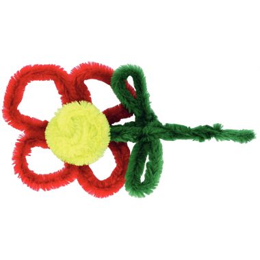 Sachet de 60 chenilles maxi, diamètre 20 mm et longueur 50 cm coloris assortis