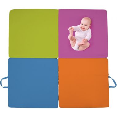 Tapis 3 en 1 100x100cm 4 couleurs assorties