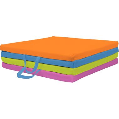 Tapis 3 en 1 100x100cm 4 couleurs assorties