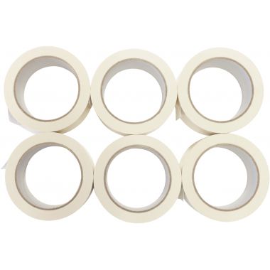 Lot de 6 rouleaux adhésifs en PVC blanc 66mx50mm - 3266810342120