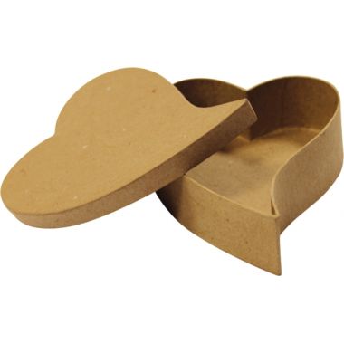 Lot de 10 boites coeur fantaisie en carton