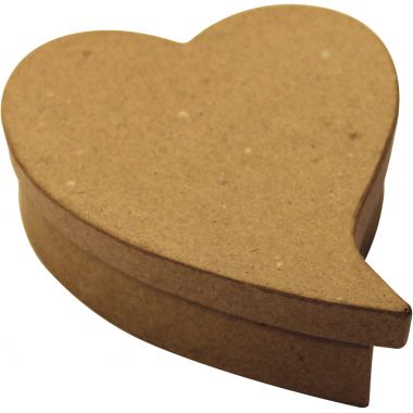 Lot de 10 boites coeur fantaisie en carton