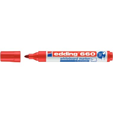 Marqueur tableau blanc E660 pointe ogive rouge