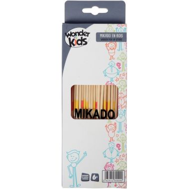 Mikado en bois + pochette