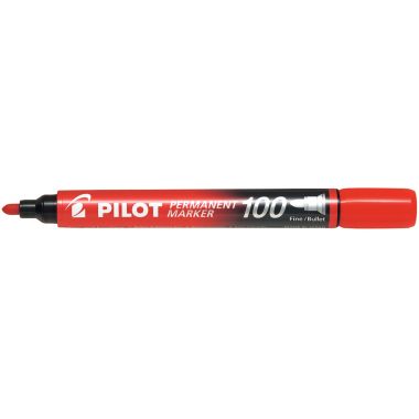 Marqueur permanent 100 ogive pointe fine rouge