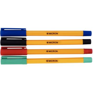 Stylo bille Micron pointe fine bleu