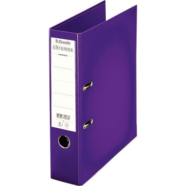 Esselte Classeur à levier CHROMOS+ pour format A4, dos 8 cm, violet - 230112